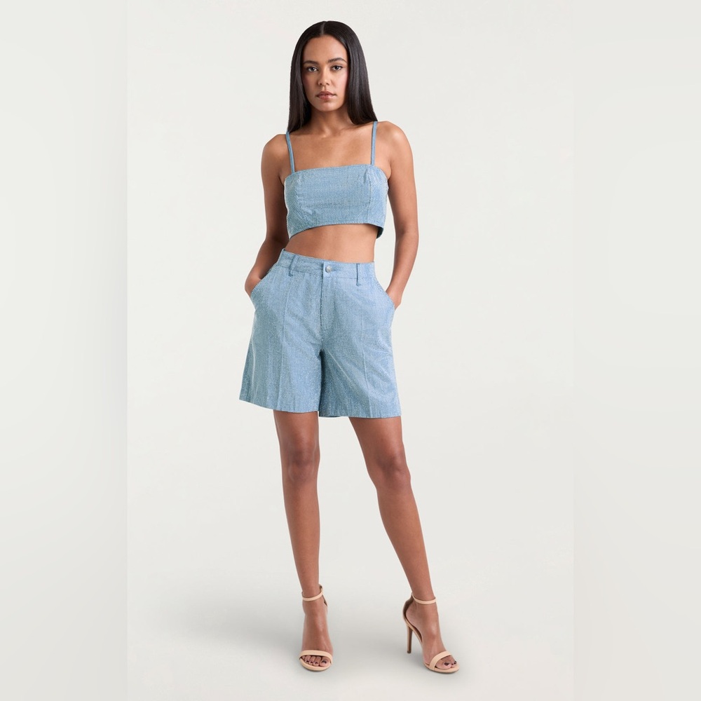 Cinq à Sept Light Blue Women's Bermudas